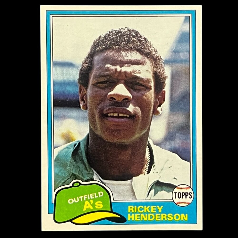 Rickey Henderson 2nd Year 1981 Topps #261 - Oakland A's – NM or Better - HOF
